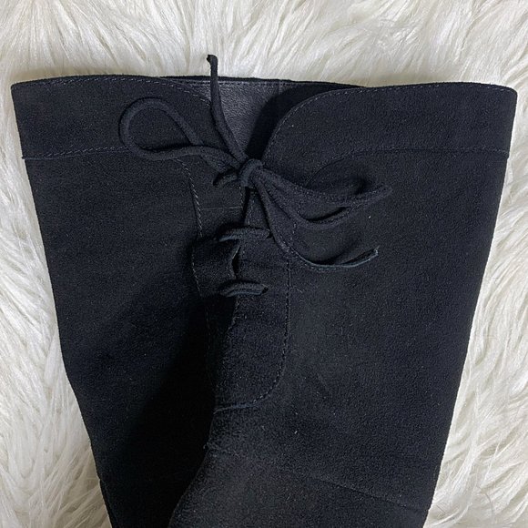 Sam Edelman Vesey Suede Over-The-Knee Boots in Black - Picture 8 of 15